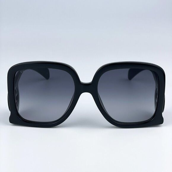 NEW Gucci GG1326S 001 Black Grey Gradient Oversized Square Women Sunglasses main image 11